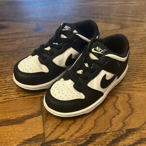 Nike Kids Black and White Sneakers “ Pandas “